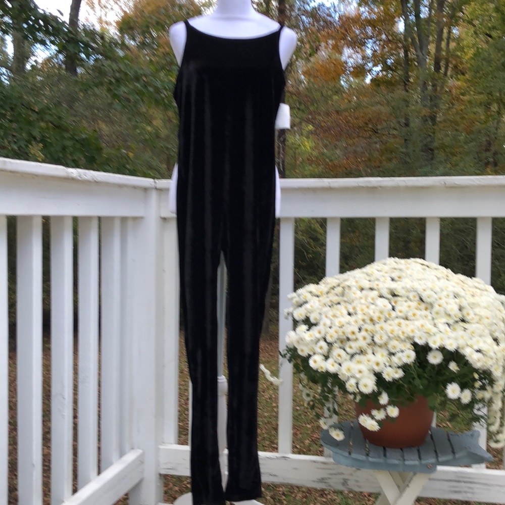 Black Velvet Jumpsuit